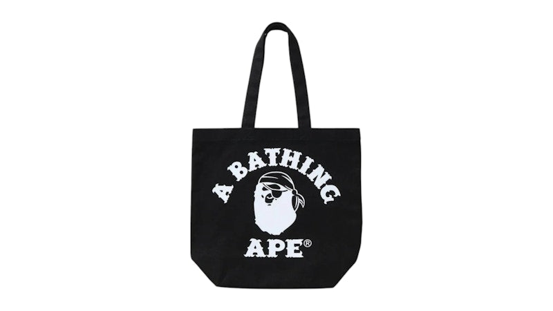 BAPE Ape Pirate College Tote Bag Black