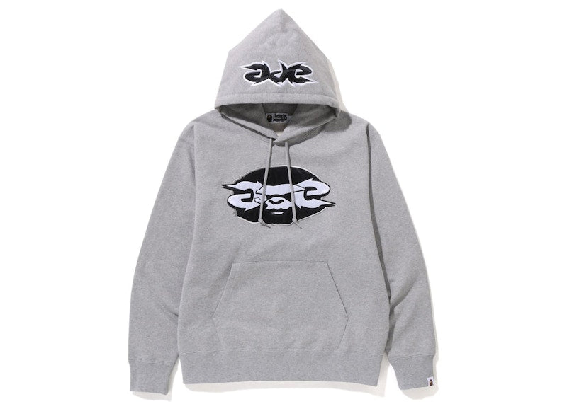 BAPE Ape Relaxed Fit Pullover Hoodie (FW22) Grey