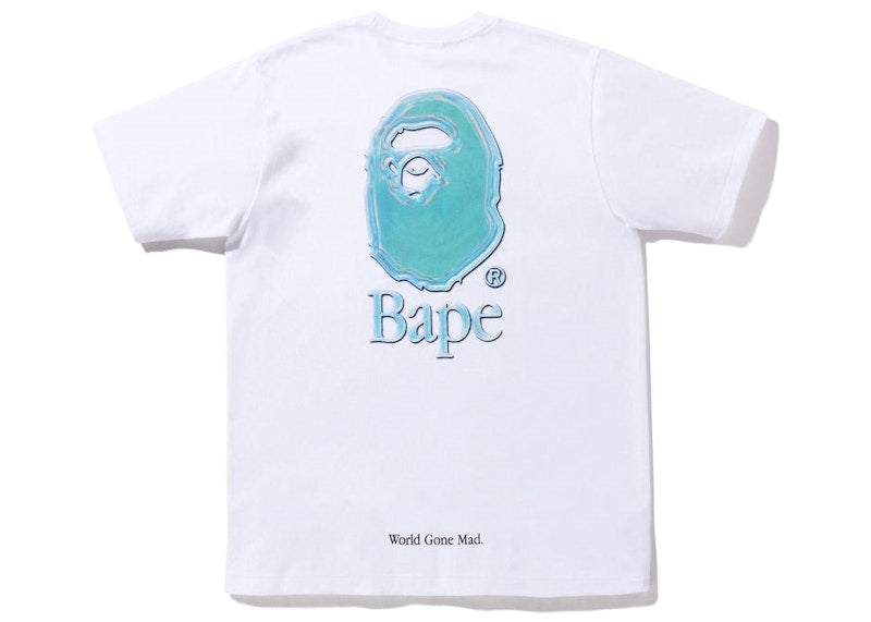 BAPE Aqua Ape Head Tee White