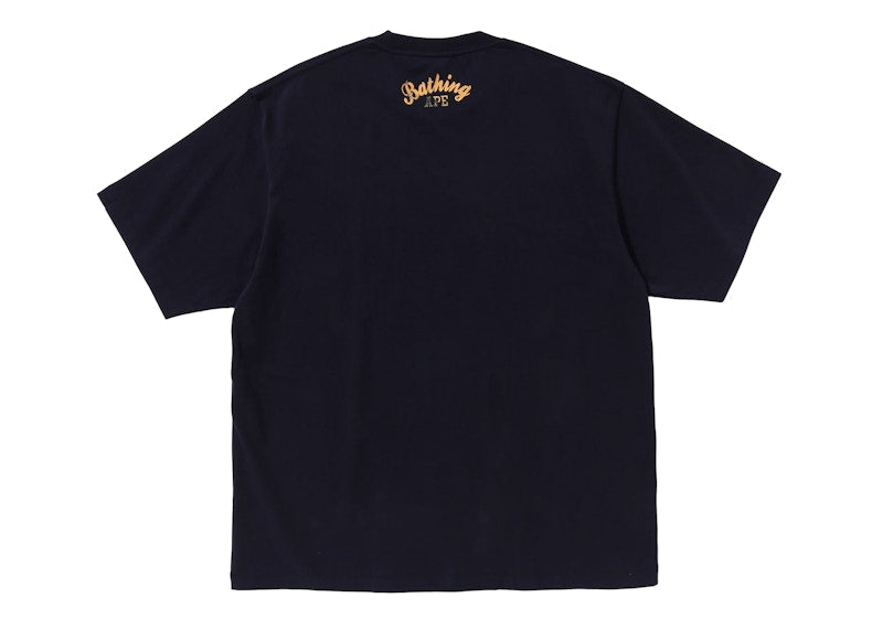 BAPE Art Print Relaxed Fit Tee Navy Blue