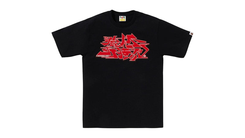 BAPE Asnka Kanji Graffiti Logo Tee Black/Red