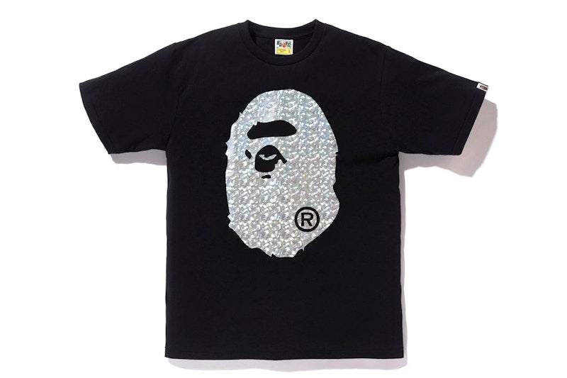 BAPE Aurora Big Ape Head Tee Black