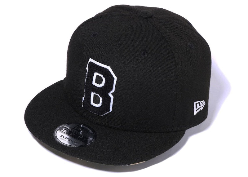 BAPE B Logo A Bathing Ape 9Fifty New Era Cap Black