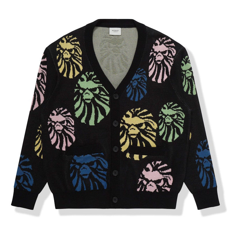 BAPE BLACK Ape Head Cardigan Black