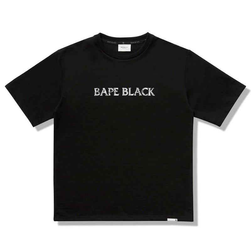 BAPE BLACK Basic Logo Tee Black