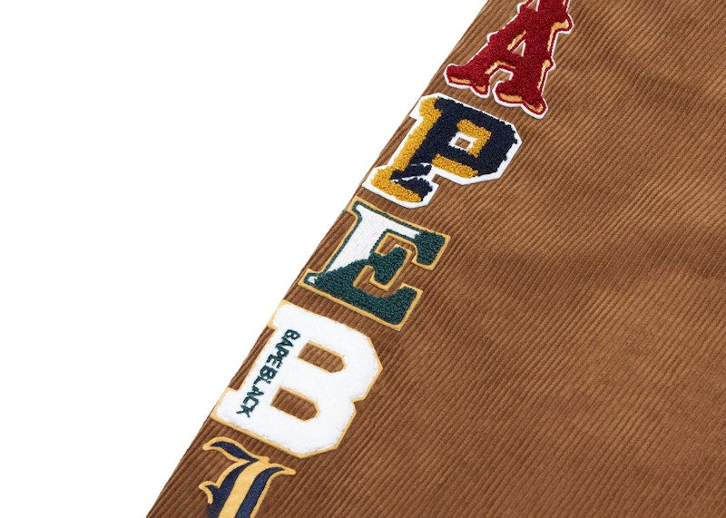 BAPE BLACK Corduroy Chino Pants Beige