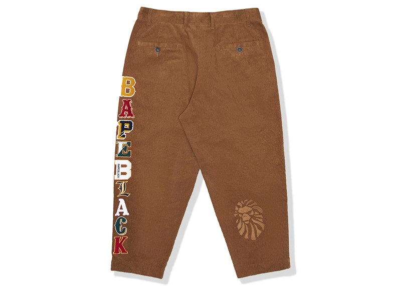 BAPE BLACK Courduroy Chino Pants Beige