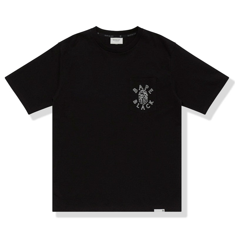 BAPE BLACK Logo Pocket Tee Black