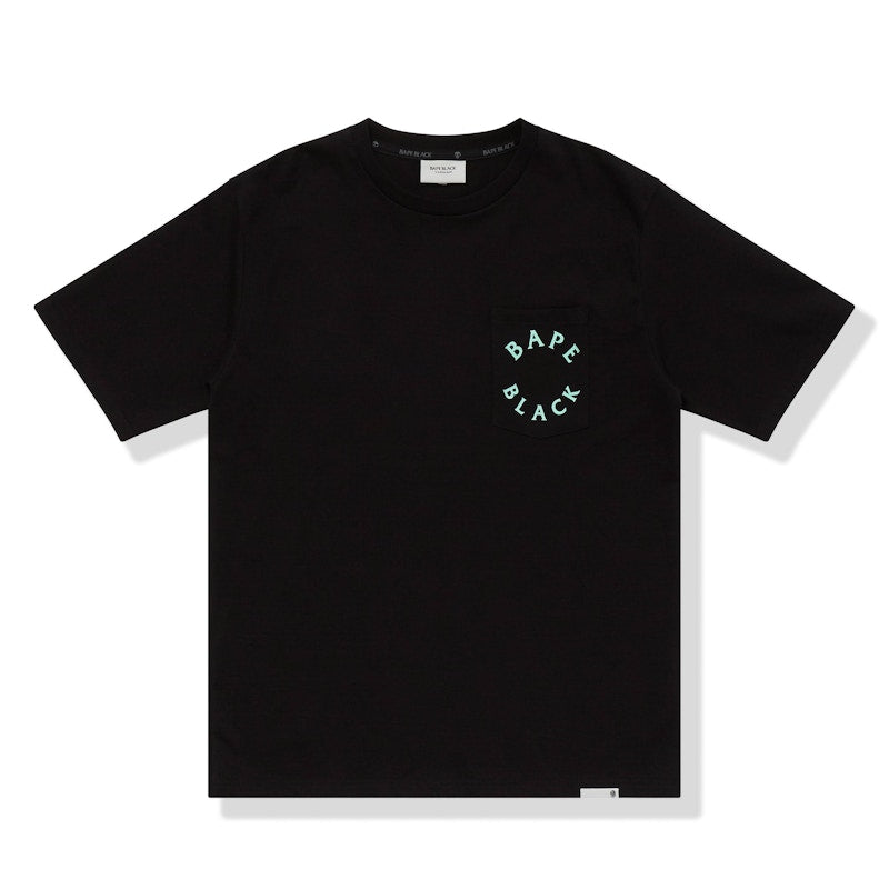 BAPE BLACK Paisley Ape Head Pocket Tee Black Green