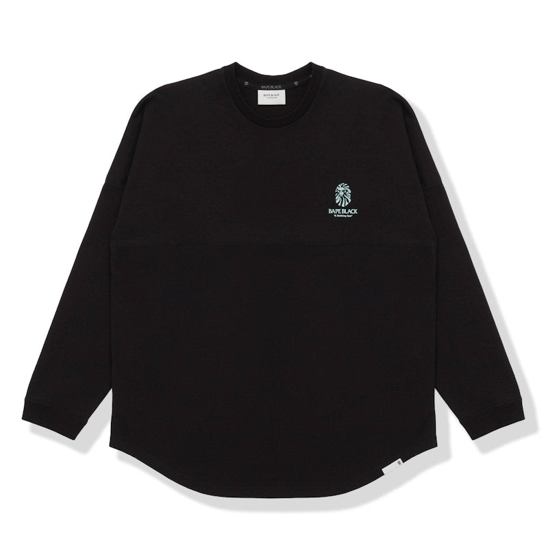 BAPE BLACK Paisley Logo L/S Tee Black Green