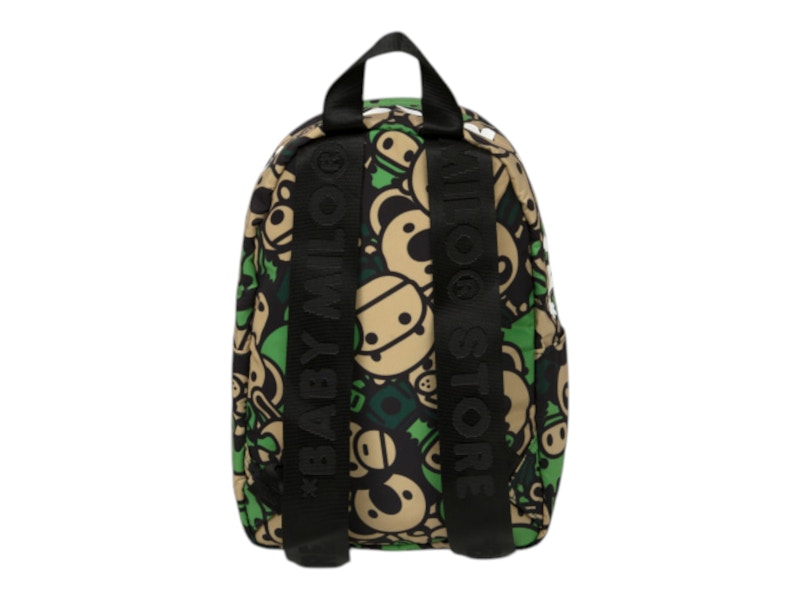 BAPE Baby Milo And Friends Small Backpack Army Green