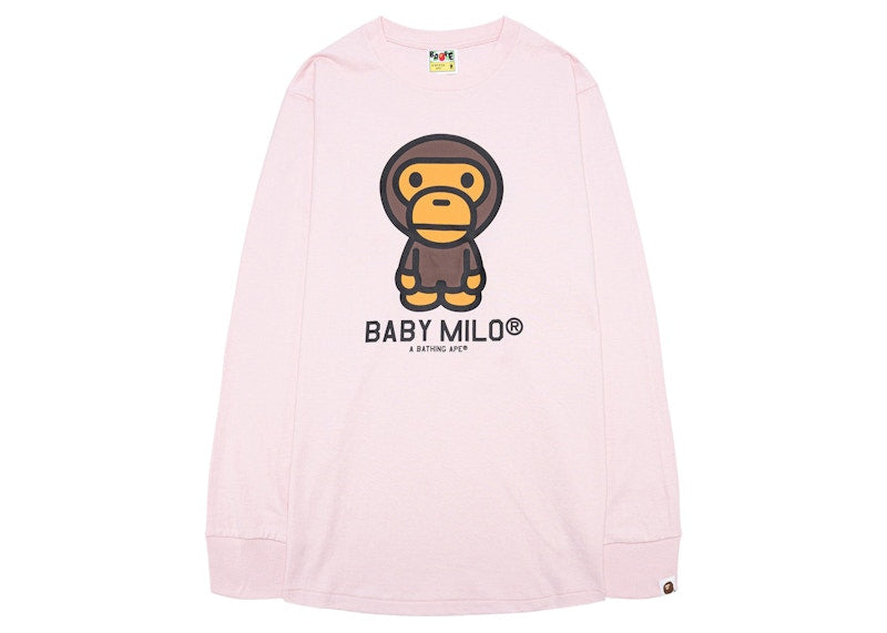 BAPE Baby Milo L/S Tee Pink