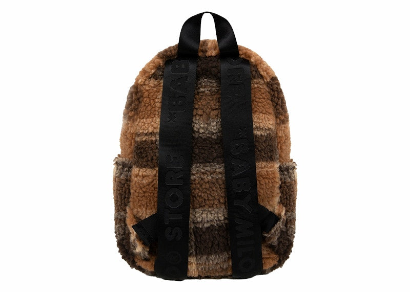 BAPE Baby Milo Mini Fur Check Backpack Multicolor