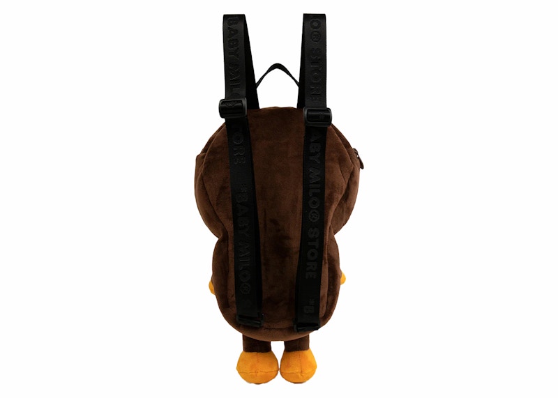 BAPE Baby Milo Plush Backpack Brown