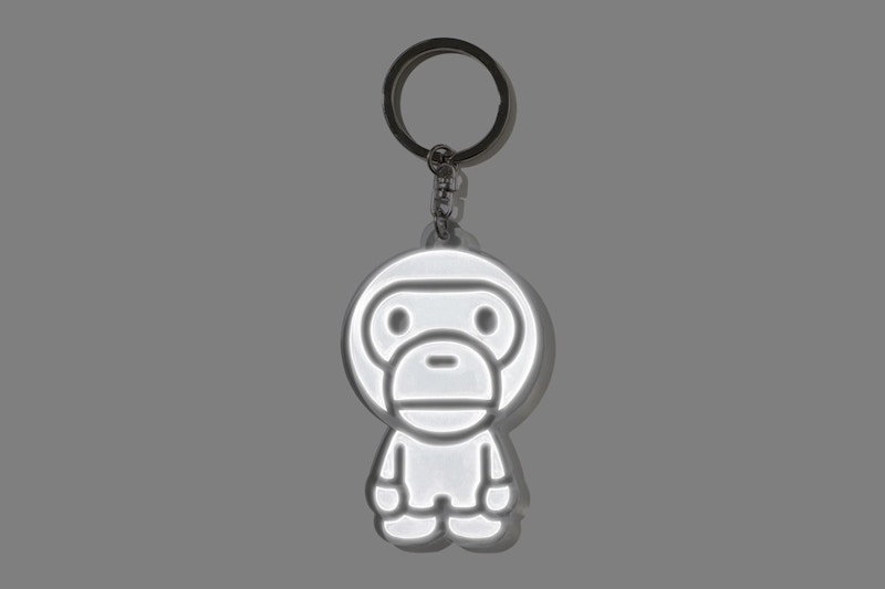 BAPE Baby Milo Reflective Keychain White