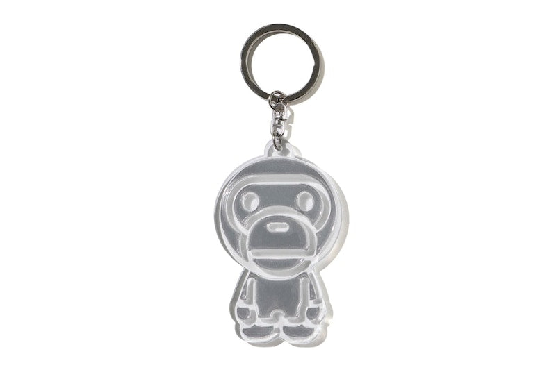 BAPE Baby Milo Reflective Keychain White