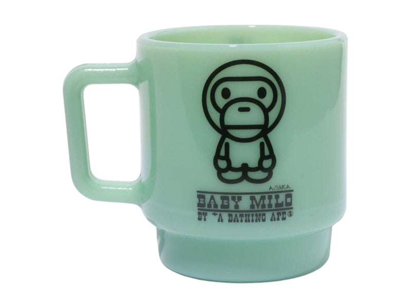 BAPE Baby Milo Stacking Milk Glass Green
