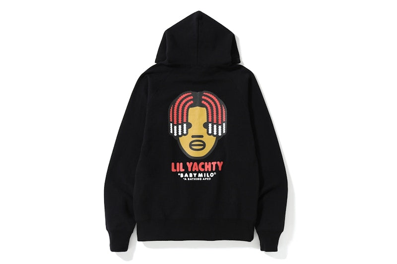 BAPE Baby Milo x Lil Yachty Pullover Hoodie Black