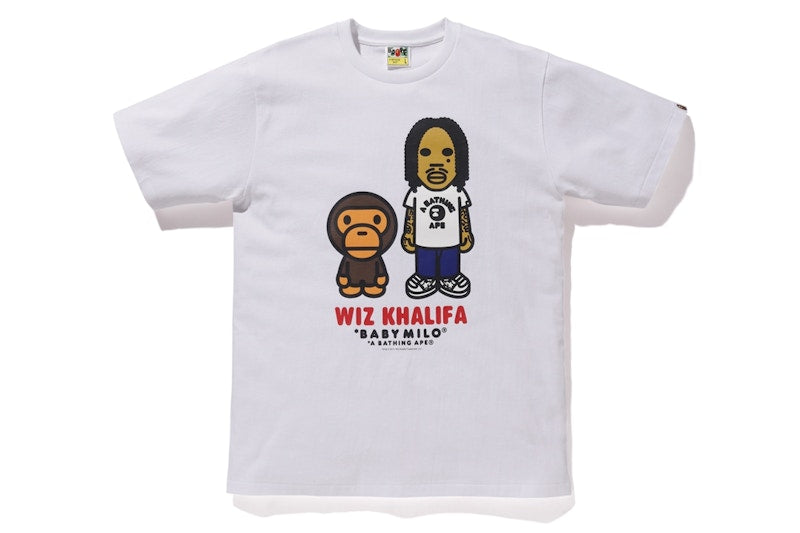 BAPE Baby Milo x Wiz Khalifa Tee White
