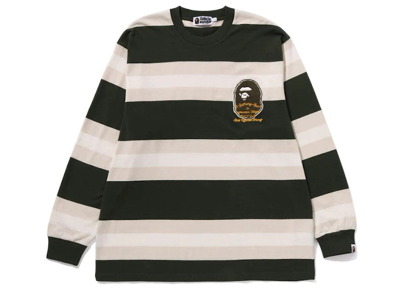 BAPE Badge Hoop L/S Tee Green