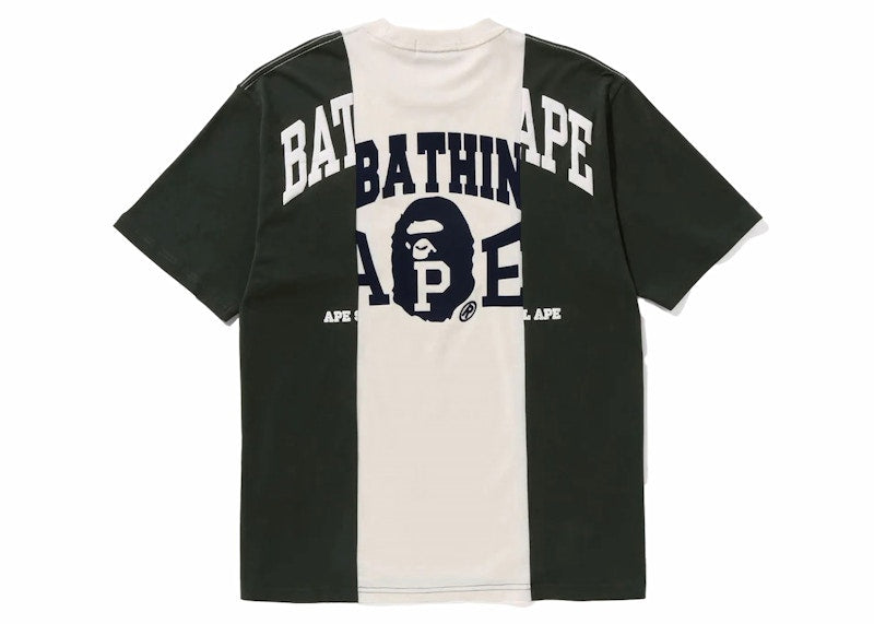 BAPE Badges Color Blocking Tee Ivory