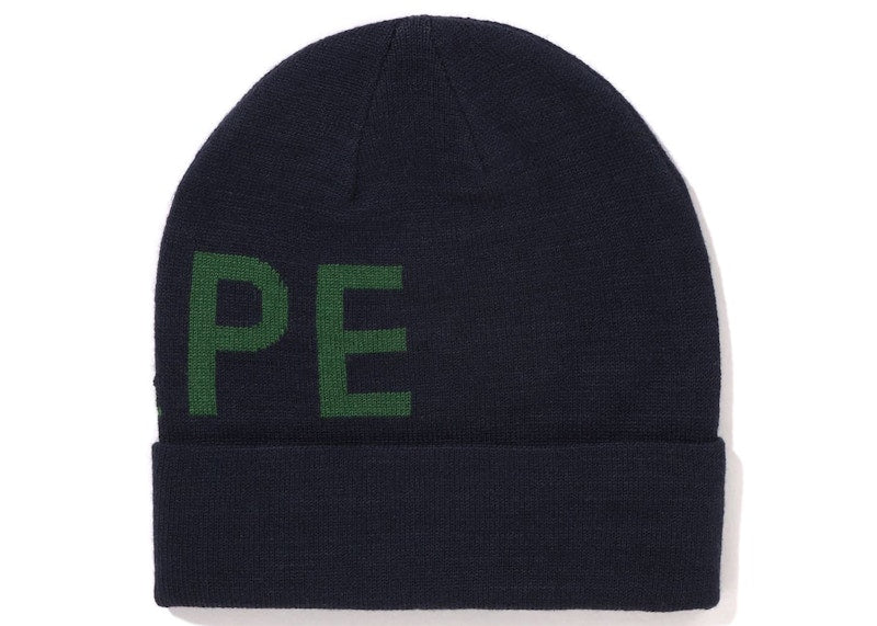 BAPE Knit Beanie Navy