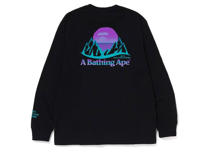 BAPE Bape Mountain L/S Tee (FW22) Black
