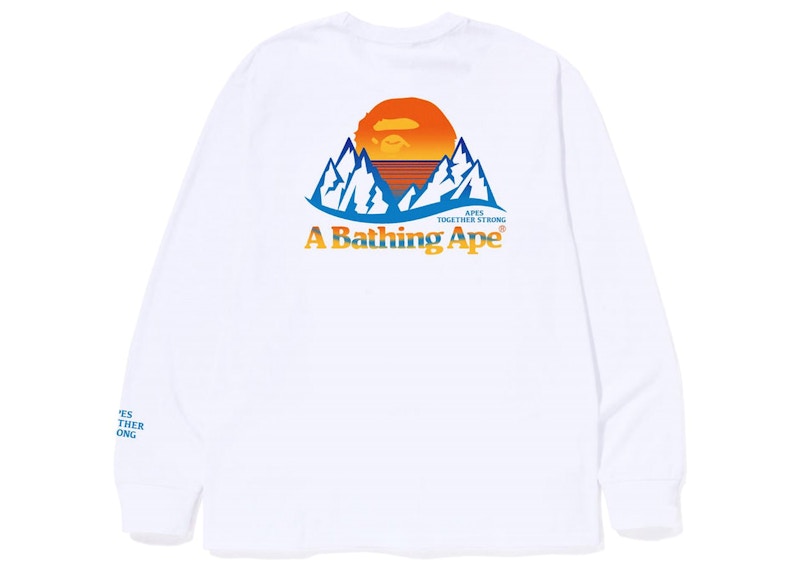 BAPE Bape Mountain L/S Tee (FW22) White