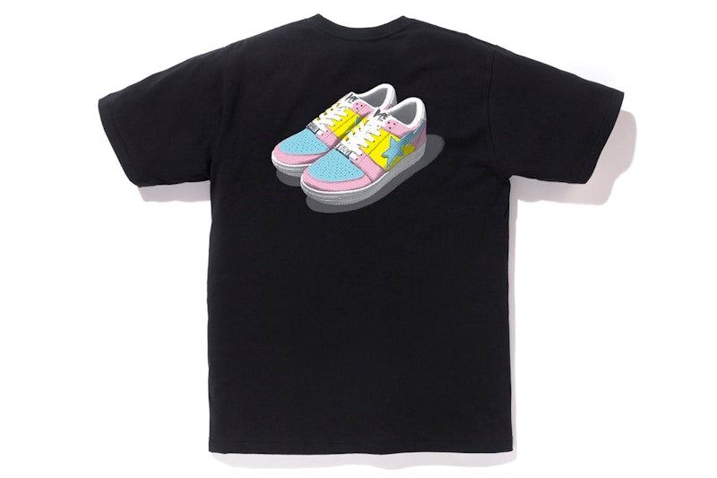 BAPE Bapesta Color Tee Black/Pink