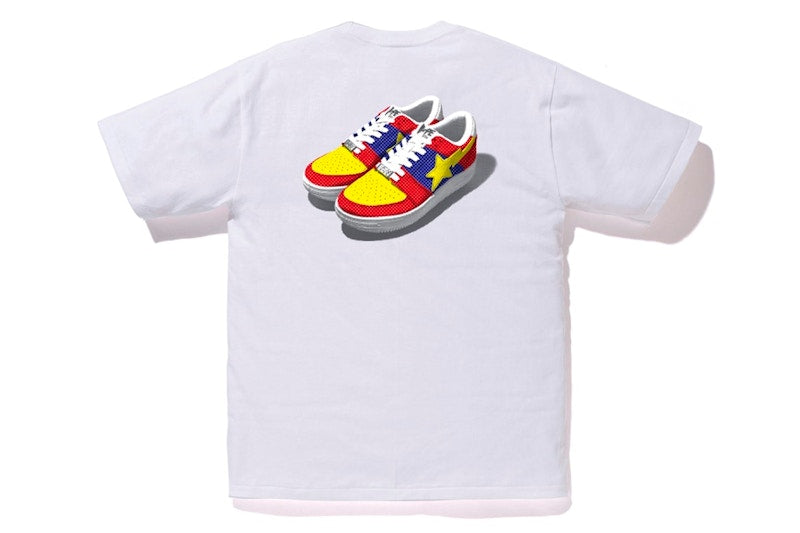 BAPE Bapesta Color Tee White/Red