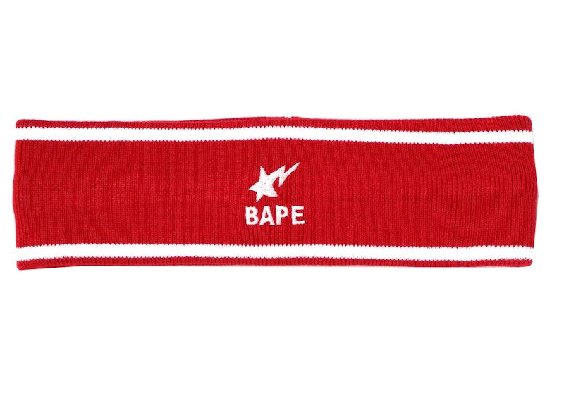 BAPE Bapesta Headband Red