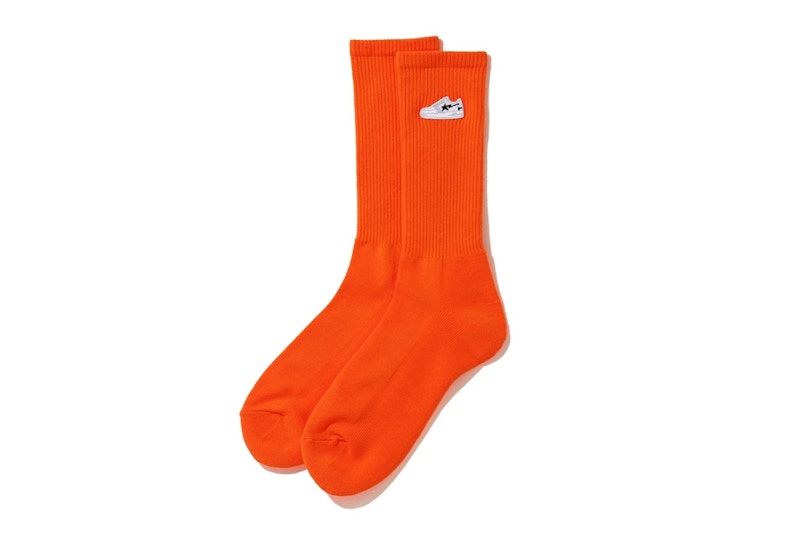 BAPE Bapesta One Point Socks Orange