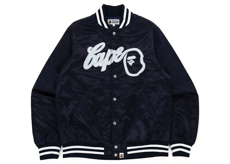 BAPE Baseball Jacket Navy