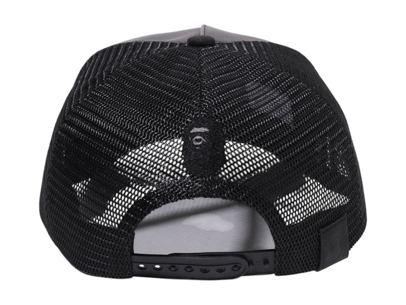 BAPE Baseball Logo Mesh Cap Black