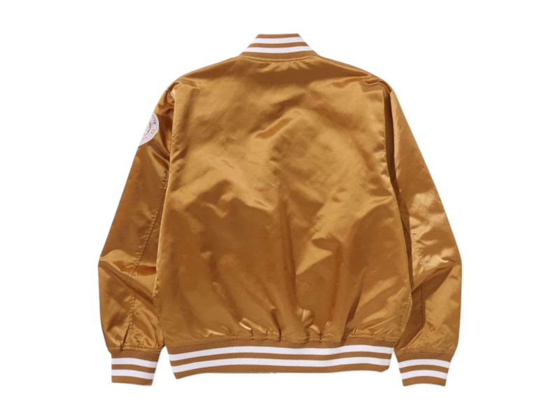 BAPE Baseball Varsity Jacket Beige