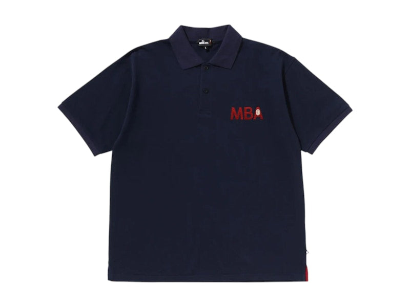 BAPE Basic Polo Shirt Navy