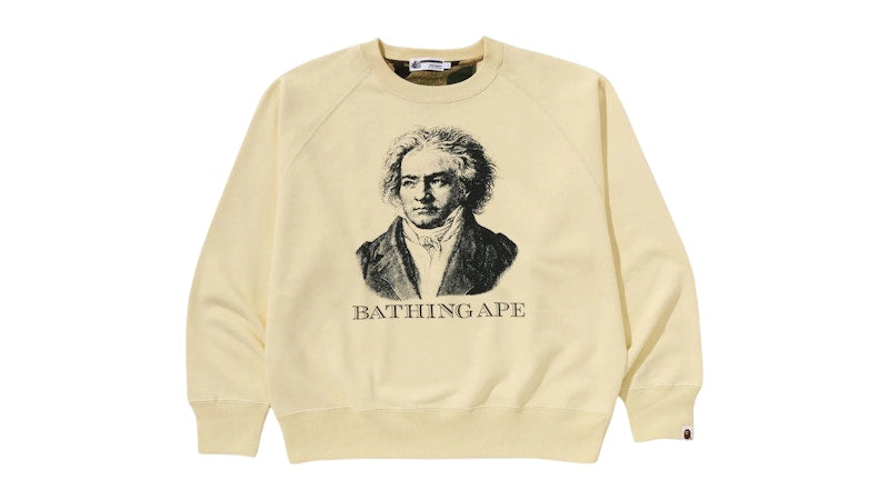 BAPE Bathing Ape Crewneck Legacy Sweatshirt Ivory