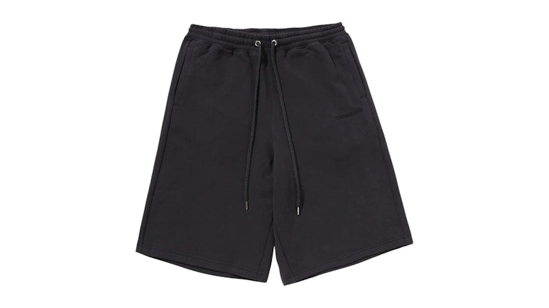 BAPE Bathing Ape Logo Knee Length Relaxed Fit Sweat Shorts Charcoal