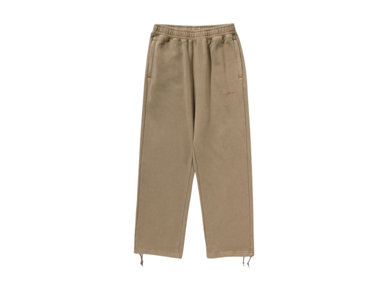 BAPE Bathing Ape Logo Relaxed Fit Sweatpants Beige