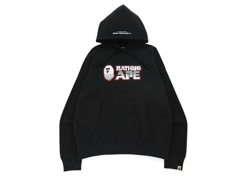 BAPE Bathing Ape Loose Fit Pullover Hoodie Charcoal