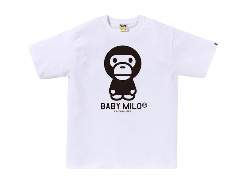 BAPE Bicolor Baby Milo Tee White