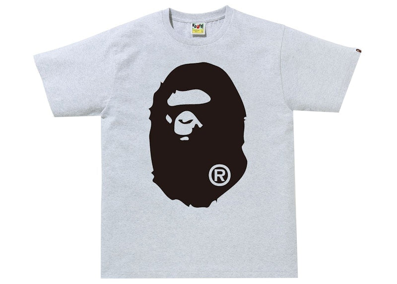 BAPE Bicolor Big Ape Head Tee (FW21/SS22) Gray