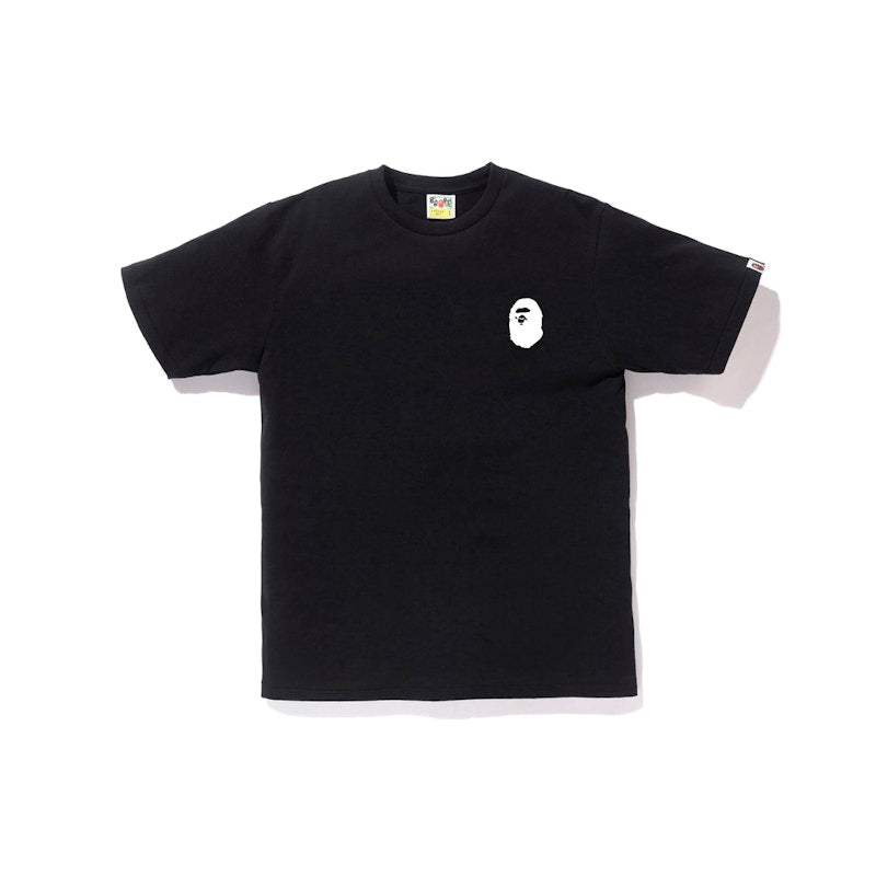 BAPE Bicolor Multi Logo Tee Black