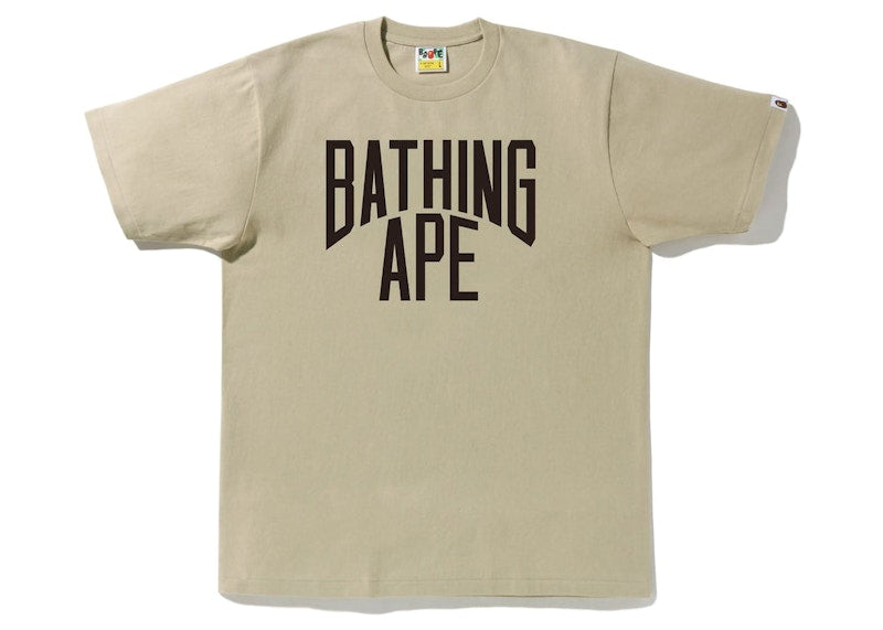 BAPE Bicolor NYC Logo Tee Beige