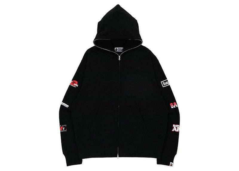 BAPE Big Ape Head Digital Mosaic Relaxed Fit Full Zip Hoodie Black