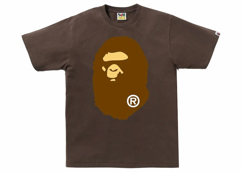 BAPE Big Ape Head Tee Brown