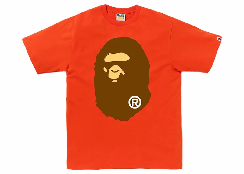 BAPE Big Ape Head Tee Orange