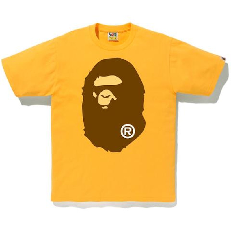 BAPE Big Ape Head Tee Yellow
