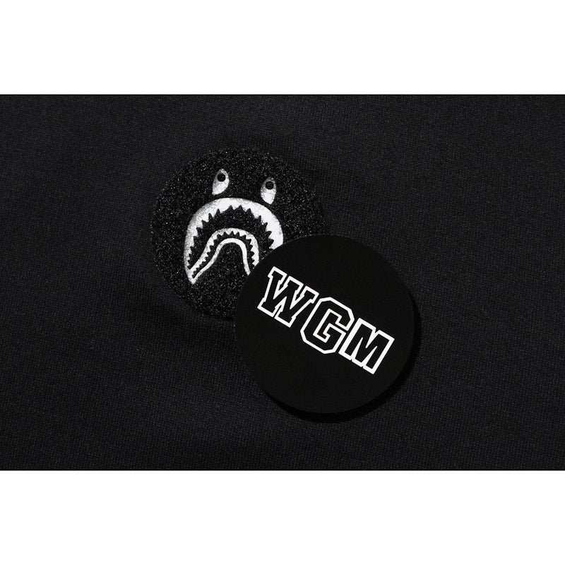 BAPE Big WGM Shark Emblem Wide Tee Black