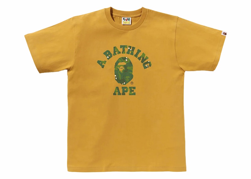 BAPE Bitmap College Tee Yellow